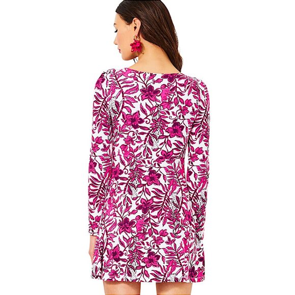 Lilly Pulitzer Anne Skirted Romper in Elderflower Blossom NWT - Size Large - Picture 4 of 8